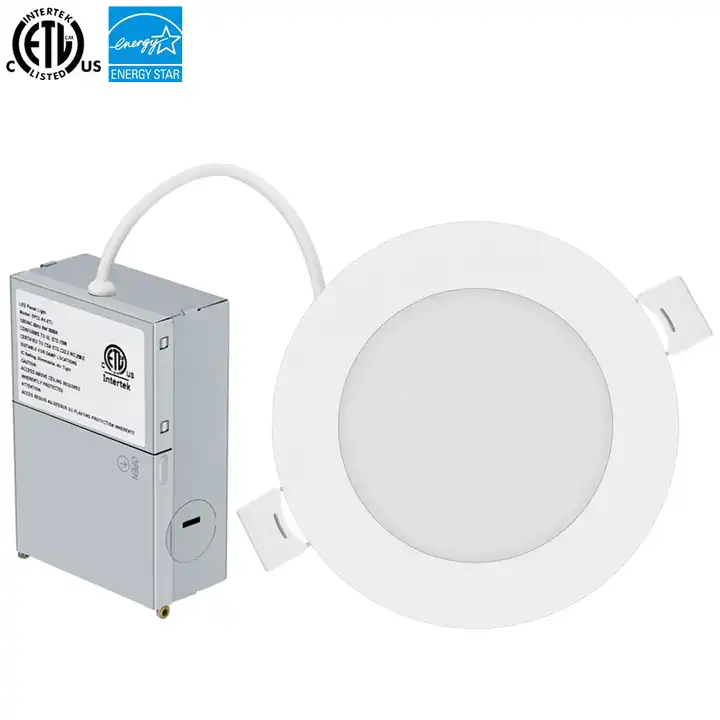 Canada and USA In Stock Energy Star ETL LED Recessed Downlight Dimmable 5CCT Pot Lights 4 Inch Slim Panel Light