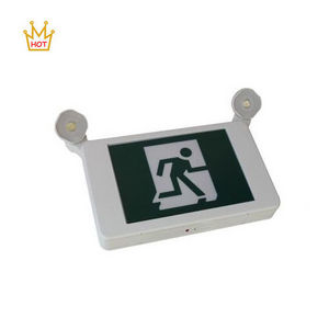 American Standard Green Running Man SMD 2*1.2W LED Emergency Exit Sign Light Combo