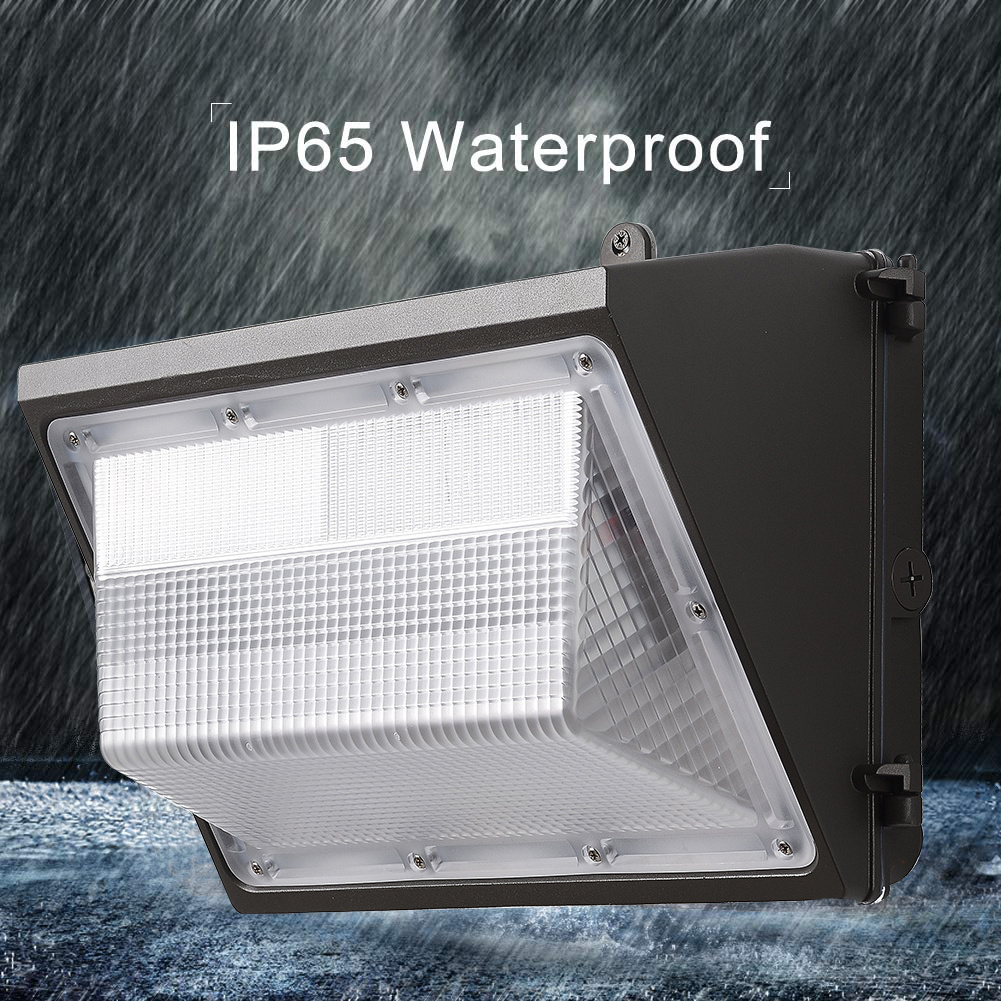 Hot Sell IP65 Outdoor Waterproof Garden Street Wall Mount Lighting Fixture 40W 60W 100W 120W LED Wall Pack Light ETL/DLC Listed