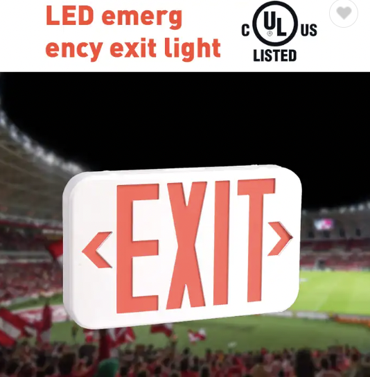 Rechargeable bulbs emergency lamp single battery powered portable led light Exit sign