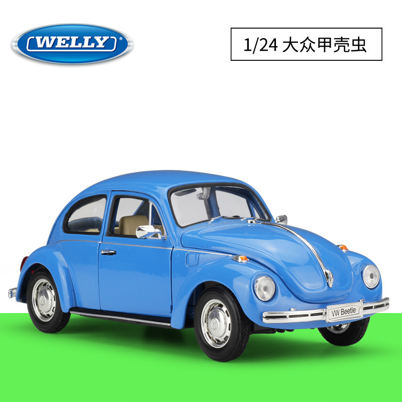 Hot Selling Welly 1:24 Vol kswagen Beetle Car Metal Collectible Simulation Die Cast Car Alloy Car Model