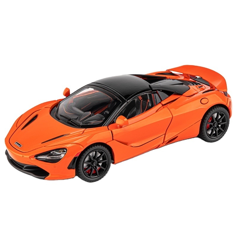 CHEZHI 1:24 Mclaren-720s Light And Sound Pull Back Super Sport Car Diecast toys Car Alloy Car Metal Model