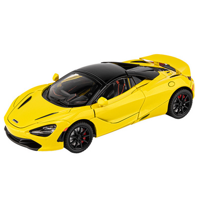 CHEZHI 1:24 Mclaren-720s Light And Sound Pull Back Super Sport Car Diecast toys Car Alloy Car Metal Model