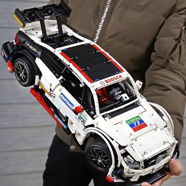 MOULD KING 13075 High-Tech Car Toys App Version  RC C63 White Race Car Model Building Block Sets For Birthday Gifts