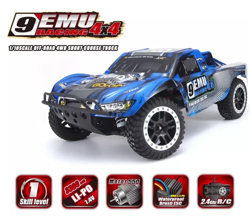 REMO HOBBY 1021 RC 4x4 Truck 1/10 Scale Electric 4WD 2.4Ghz RC Off-Road 30-40 KM/H High Speed Brushed Remote Control Car