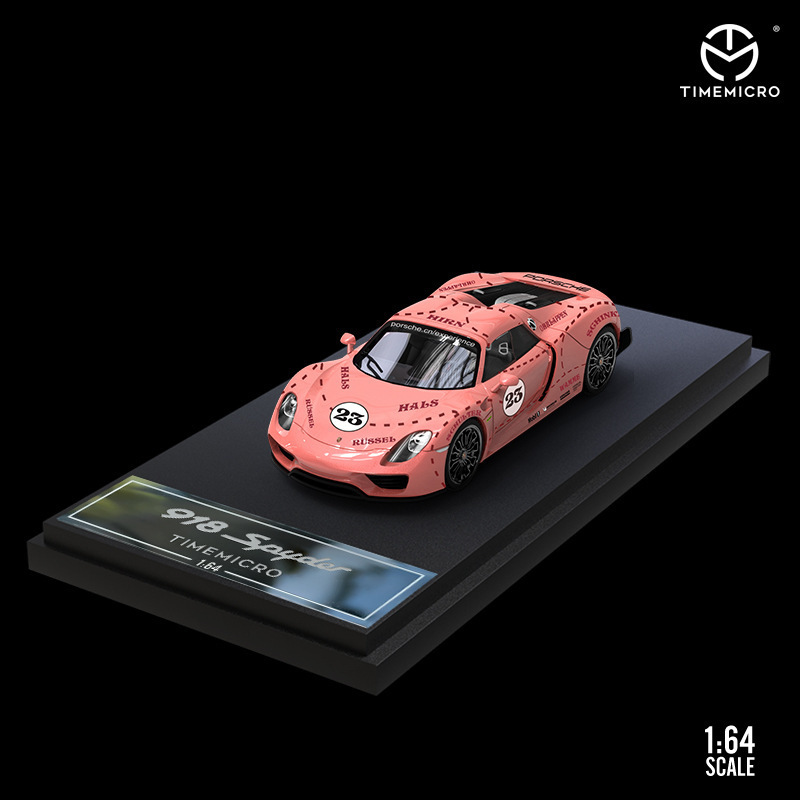 TimeMicro 1:64 P orsche 918 S pyder Metal Collectible Simulation Die Cast Car Alloy Car Model