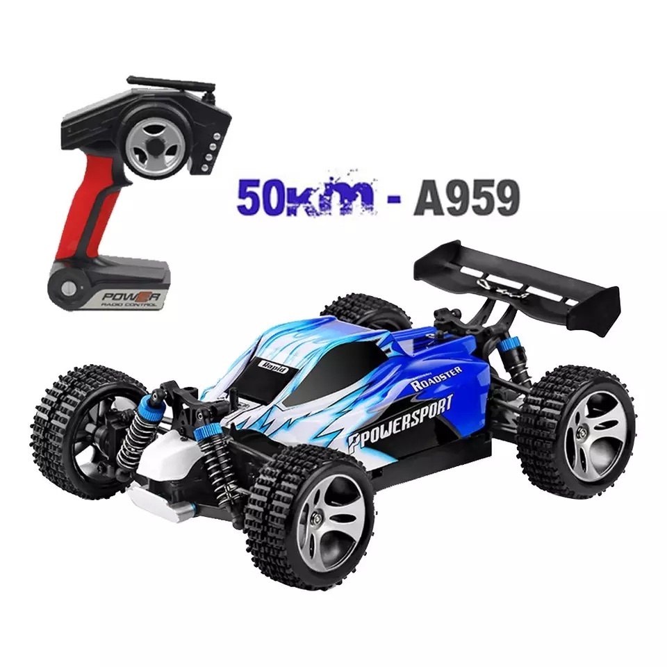 Wltoys A959 1/18 Scale 4x4 Buggy 50km/h High Speed Racing 2.4G RC Off Road Cars Remote Control Car Toys For Christmas Gifts