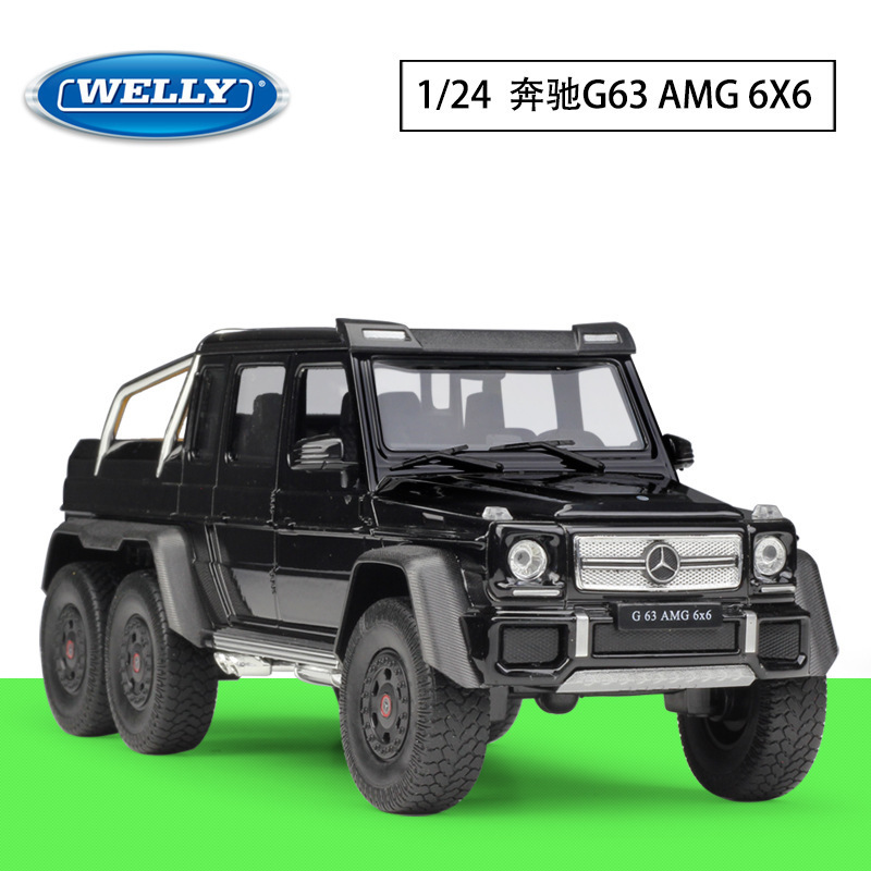 Hot Selling Welly 1:24 B enz G63 AMG 6X6 Car Metal Collectible Simulation Die Cast Car Alloy Car Model TOY