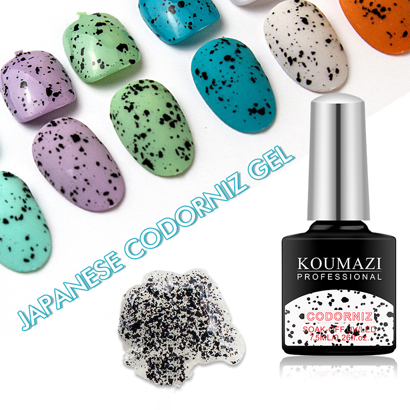 Koumazi Professional Manicure Salon Diy At Home Eggshell Effect Design Uv Led Soak Off Gel Nail Polish Varnish Nail Salon Uv Gel