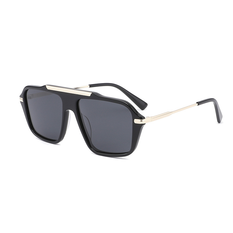 ACETATE Sunglasses High Quality Hand Polished TAC Acetate Polarized Men Sun Glasses Sunglasses Large Frame Sunglasses