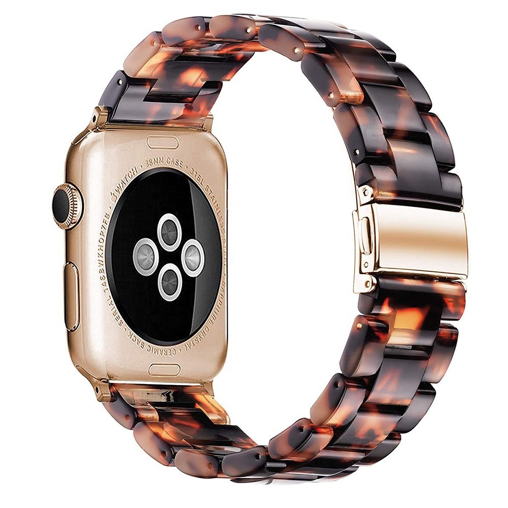 Fashion Luxury 40/42mm Resin Band for Apple Watch Band OEM Women with Stainless Steel Buckle for iWatch Resin Apple Watch Band