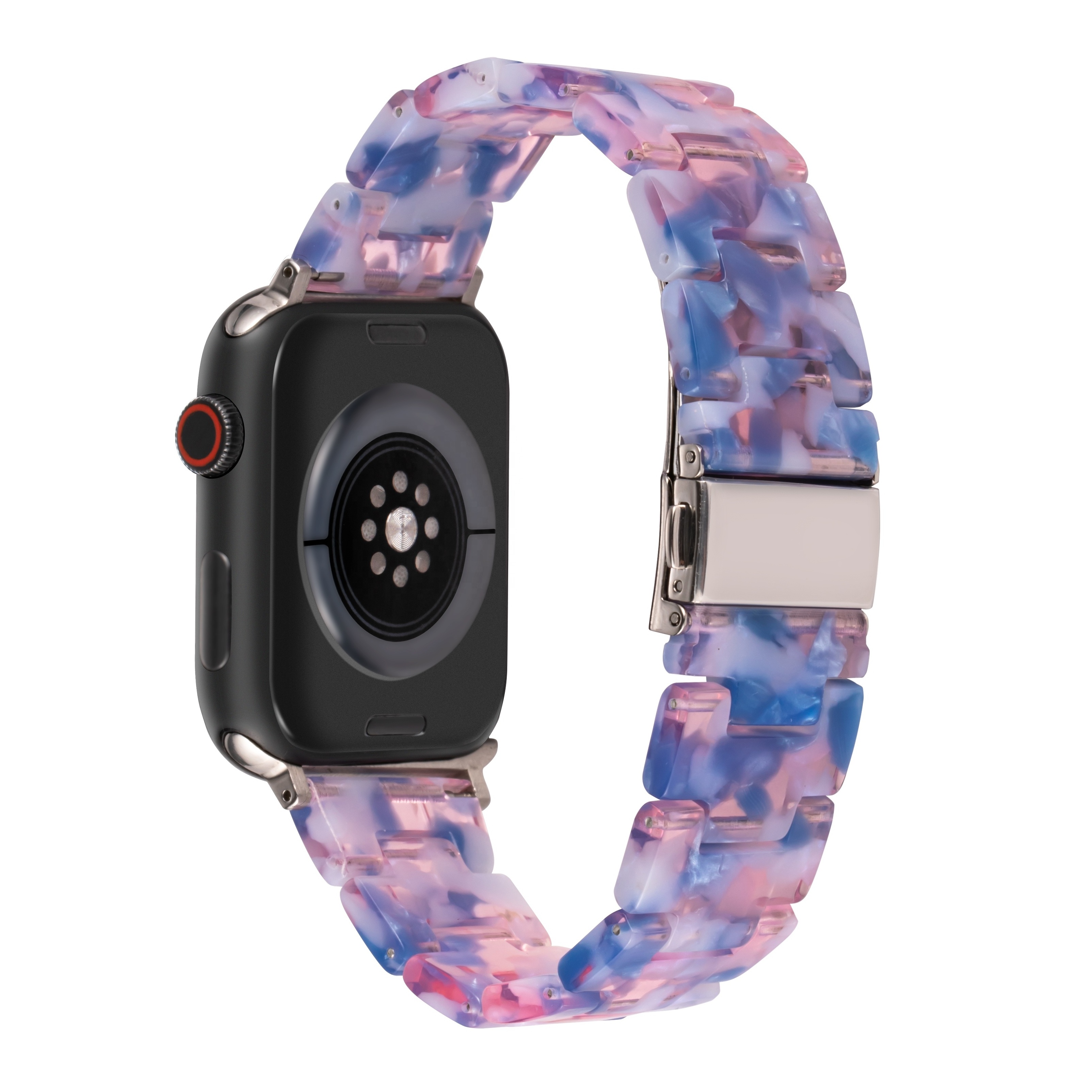 Fashion Luxury 40/42mm Resin Band for Apple Watch Band OEM Women with Stainless Steel Buckle for iWatch Resin Apple Watch Band