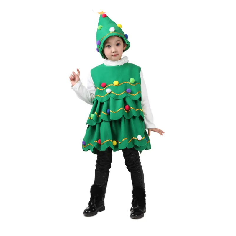 Children New Year Eve party Christmas Eve costume Christmas tree hat performance dance clothes Christmas costumes