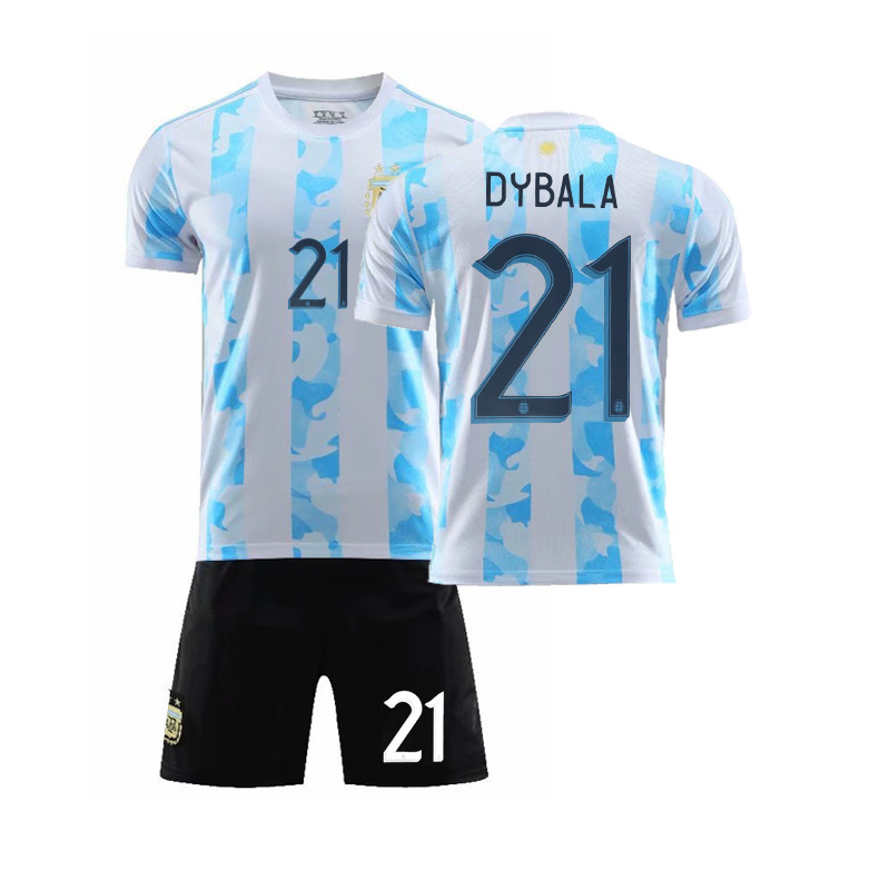 New 20-21 Argentina jersey No. 10 Messi home and away Neymar adult children's game uniform