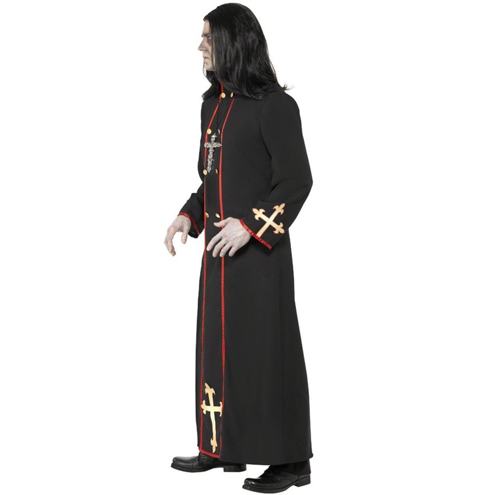 2022 new Halloween masquerade costume cosplay clothes suit Jesus priest costume party show trench coat