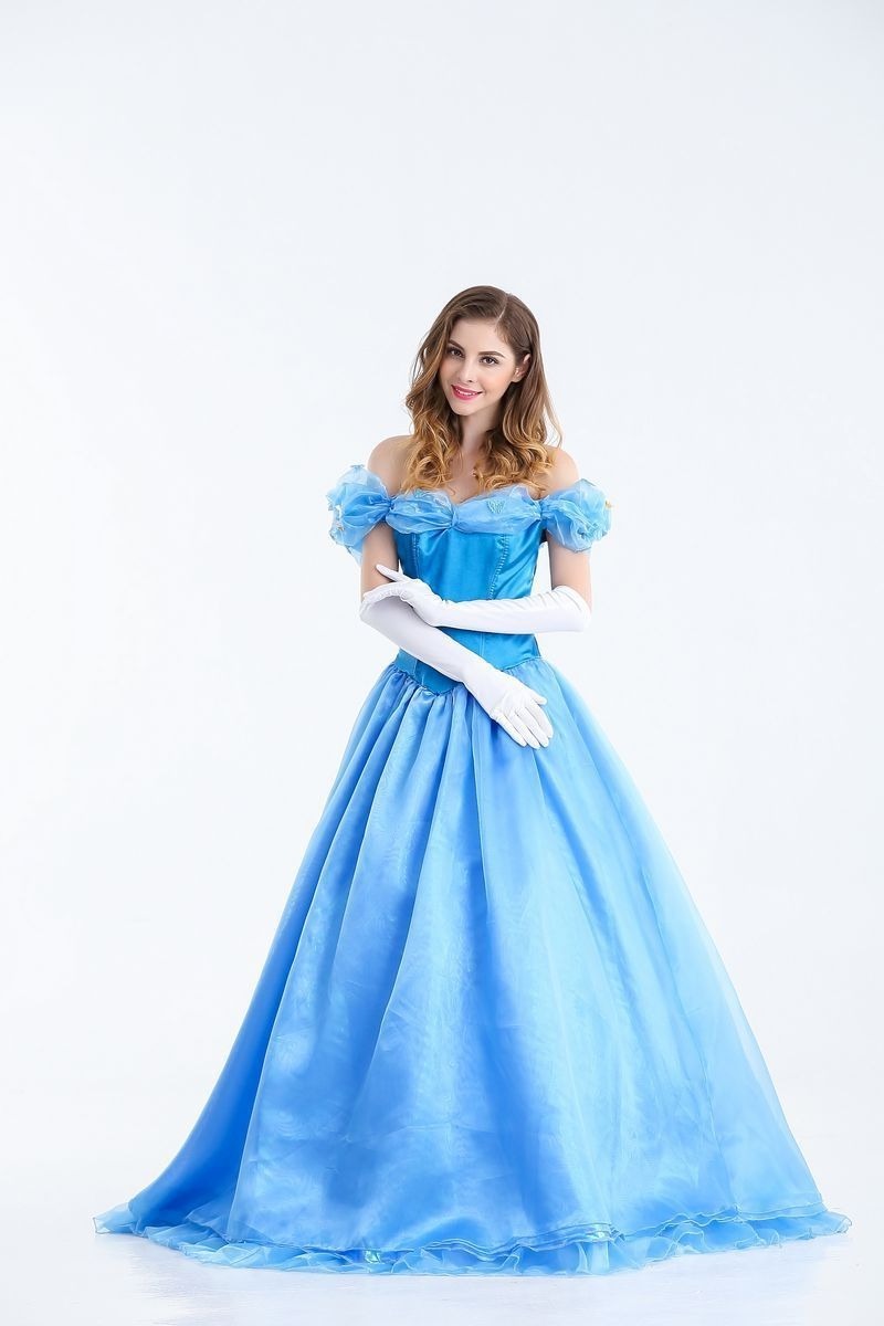 New Halloween Costume Belle Princess Dress Adult Beauty and the Beast Belle Snow Game Party Costume