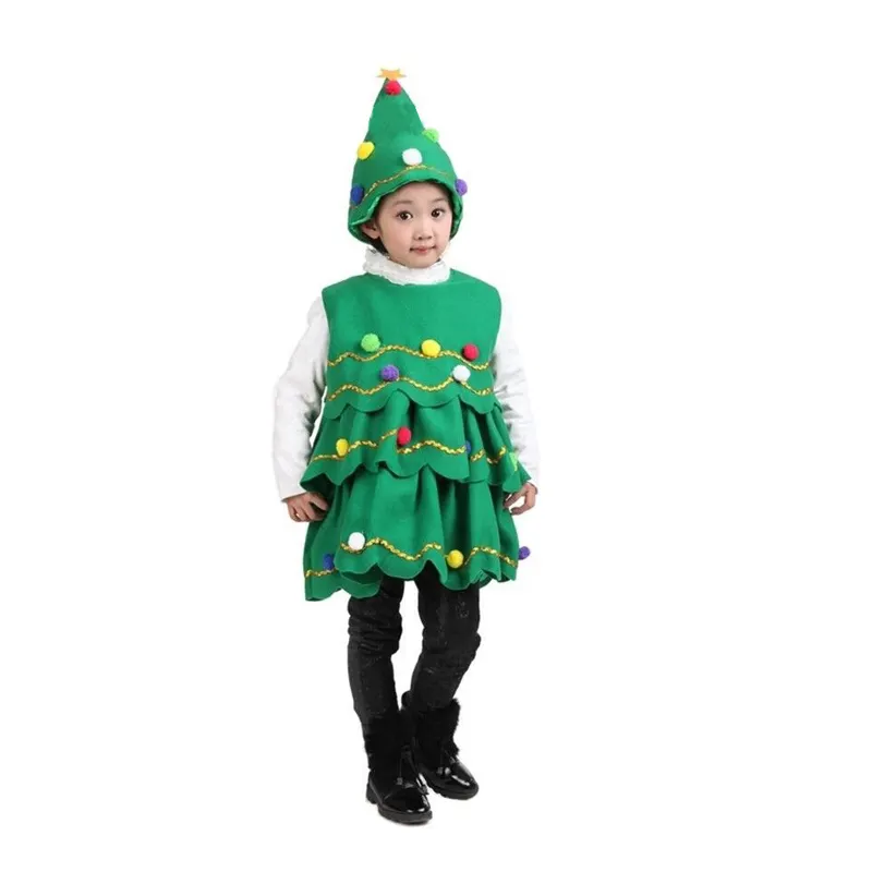 Children New Year Eve party Christmas Eve costume Christmas tree hat performance dance clothes Christmas costumes