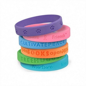 Customized silicone bracelet for children and adults Silicone bracelets Elastic Wrist Hand Band Rubber Wristbands