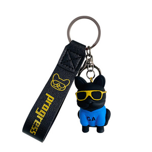 Professional Keychain Manufacturer Custom Rubber Silicone Anime Keychain Cartoon Keyring Keytags