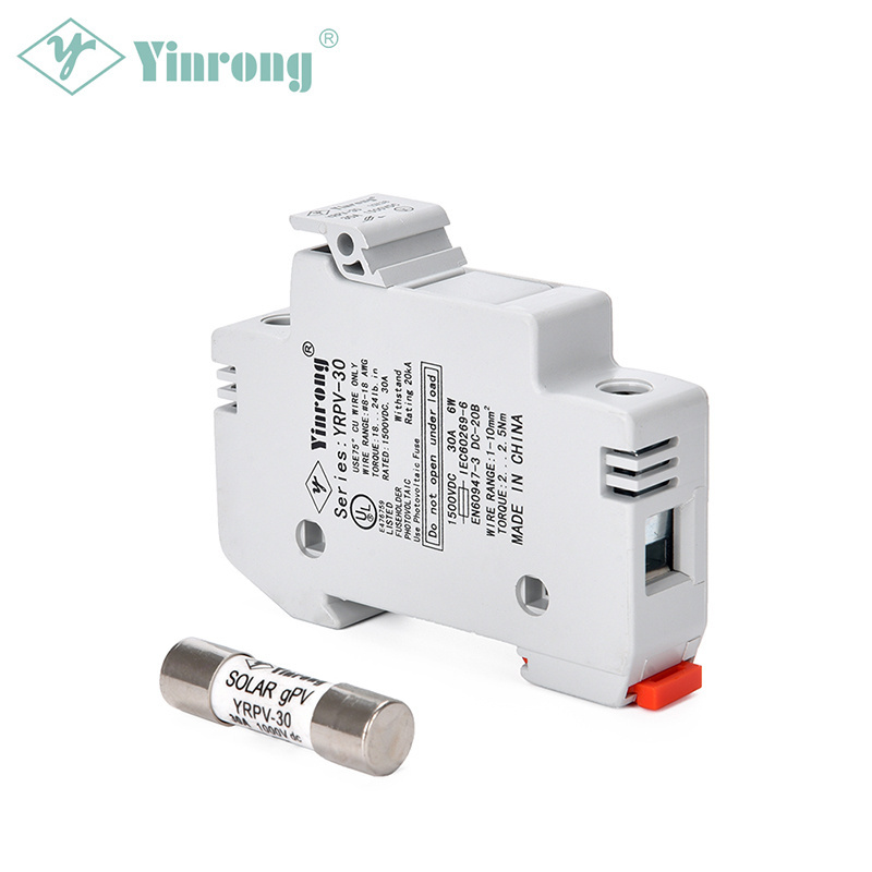 DC Short Circuit Protection 1000Vdc Din Rail Fuse Holder