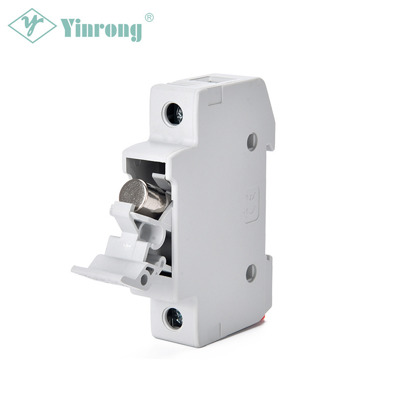 Yinrong Din Rail Fuse Holder Dc Fuse With Dc Short Circuit Protection 15 Amp High Voltage Fuse