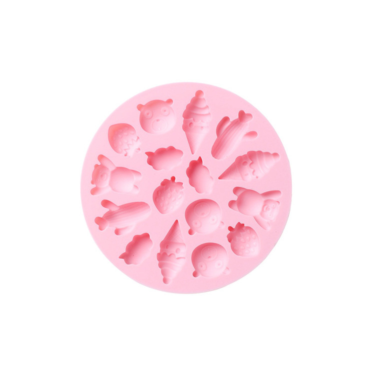 Factory Hot Selling Cute Various Shapes Silicone Mold Food Grade Silicone No Odor Easy Cleaning Candy Cake Making Mold