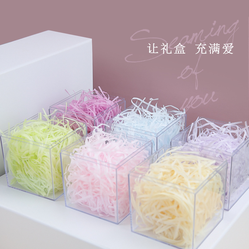 Fall In Color Shredded Paper Filler For Gift Box Packaging Eco Friendly Crinkle Shredded Tissue Paper