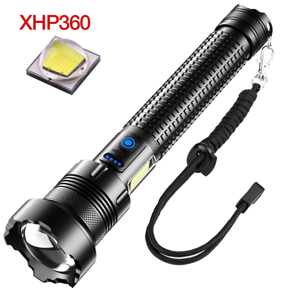 powerful 10W 10000 lumens 5Modes Waterproof Camping outdoor Tactical Torch flash light LED USB Rechargeable flashlights torch