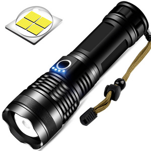 powerful 10W 10000 lumens 5Modes Waterproof Camping outdoor Tactical Torch flash light LED USB Rechargeable flashlights torch