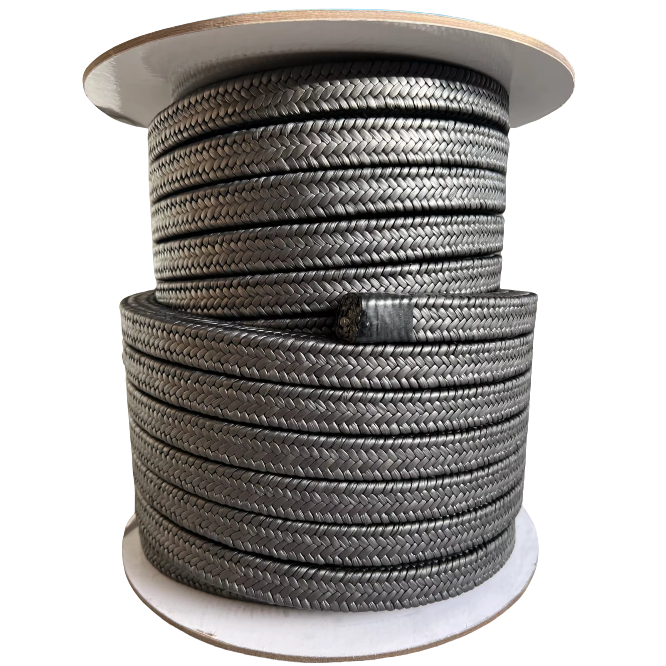 ptfe graphite yarn gland packing black graphitized PTFE square seal rope strip for Pump valve stem