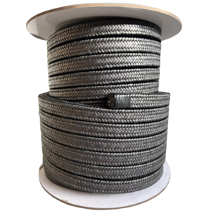 ptfe graphite yarn gland packing black graphitized PTFE square seal rope strip for Pump valve stem