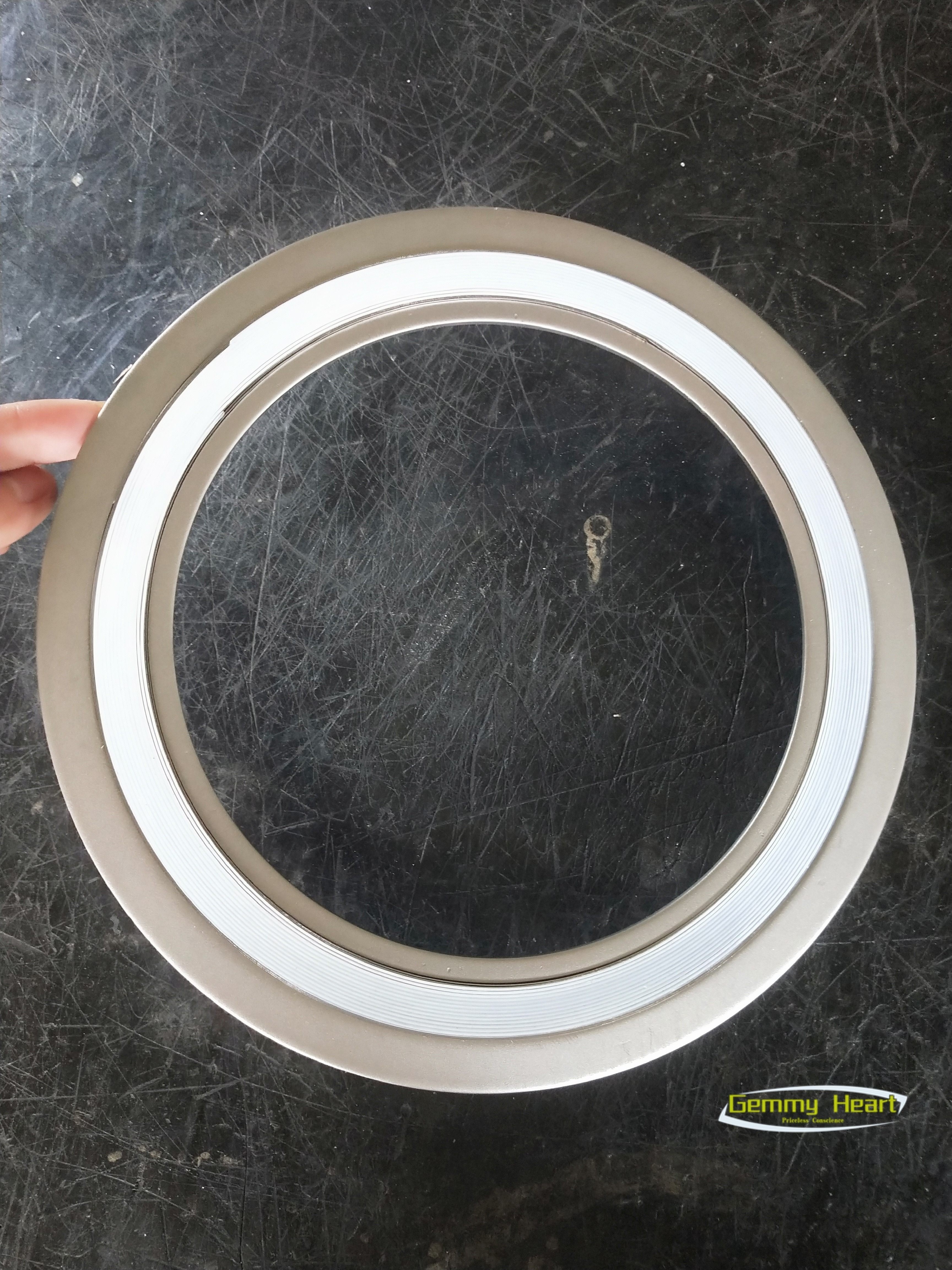 Low temperature resistance high pressure PTFE outer ring metal woudn gasket stainless steel metal spiral wound gasket