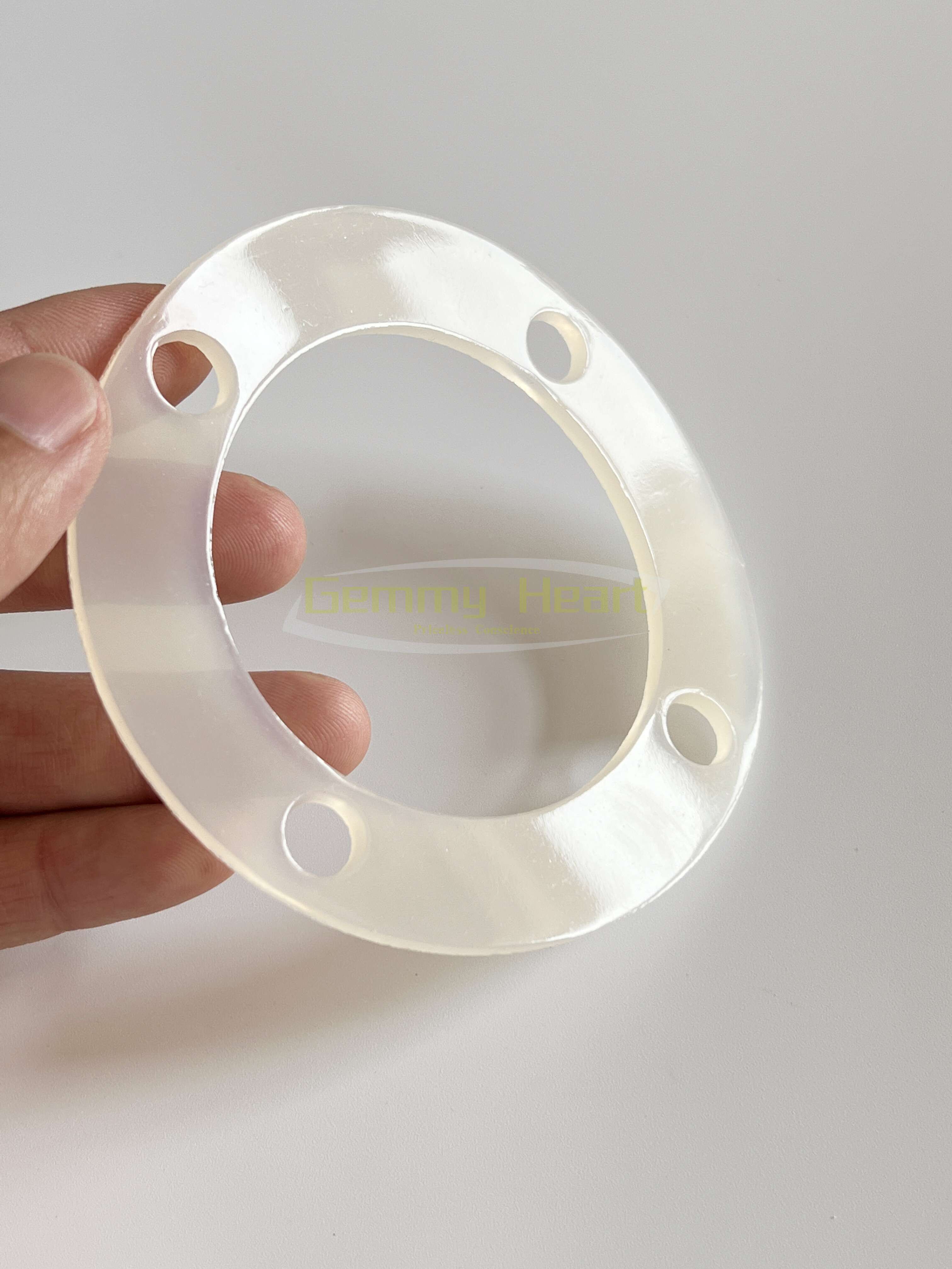 Factory customized white rubber gasket silicone cutting and forming gasket nitrile rubber gasket