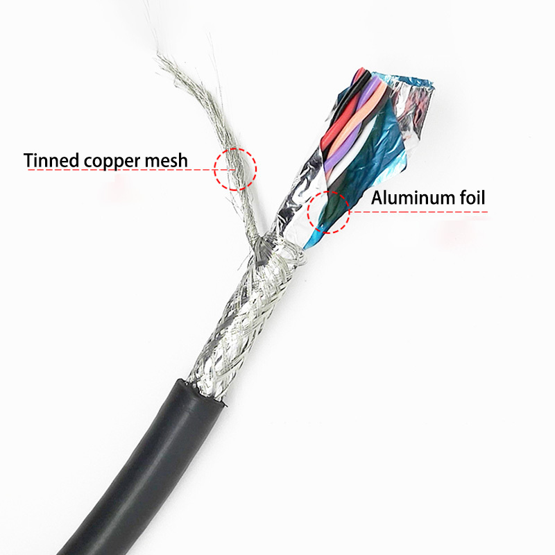 RVSP Twisted Pair Shielded Cable2/4/6/8Core 26 24 22 20 18AWG RS485 Signal Control Wire Audio Cable Monitor The Power Cord