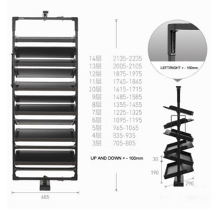 Wardrobe Build in Shoes Rack 360 Degree Rotating Shoes Rack Multi-ties Shoes Collection Home Furniture Bedroom Furniture Carton