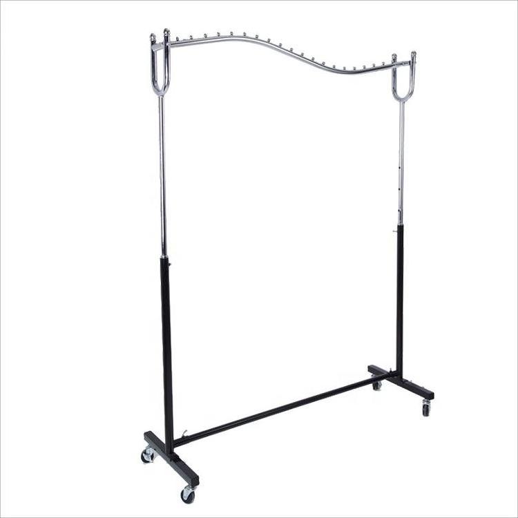 Metal adjustable cloth display rack/ clothes drying display stand rack