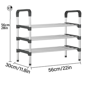 Stainless steel storage rack shoe cabinet multi-layer simple shoe rack organizer manufacturer wholesale