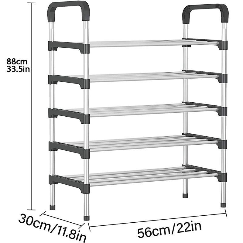 Stainless steel storage rack shoe cabinet multi-layer simple shoe rack organizer manufacturer wholesale