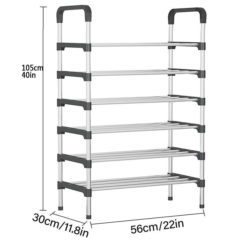 Stainless steel storage rack shoe cabinet multi-layer simple shoe rack organizer manufacturer wholesale