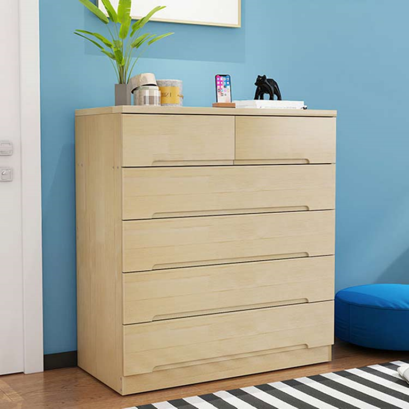 Hot saling cheap wooden 6 chest of drawers for living room cabinets