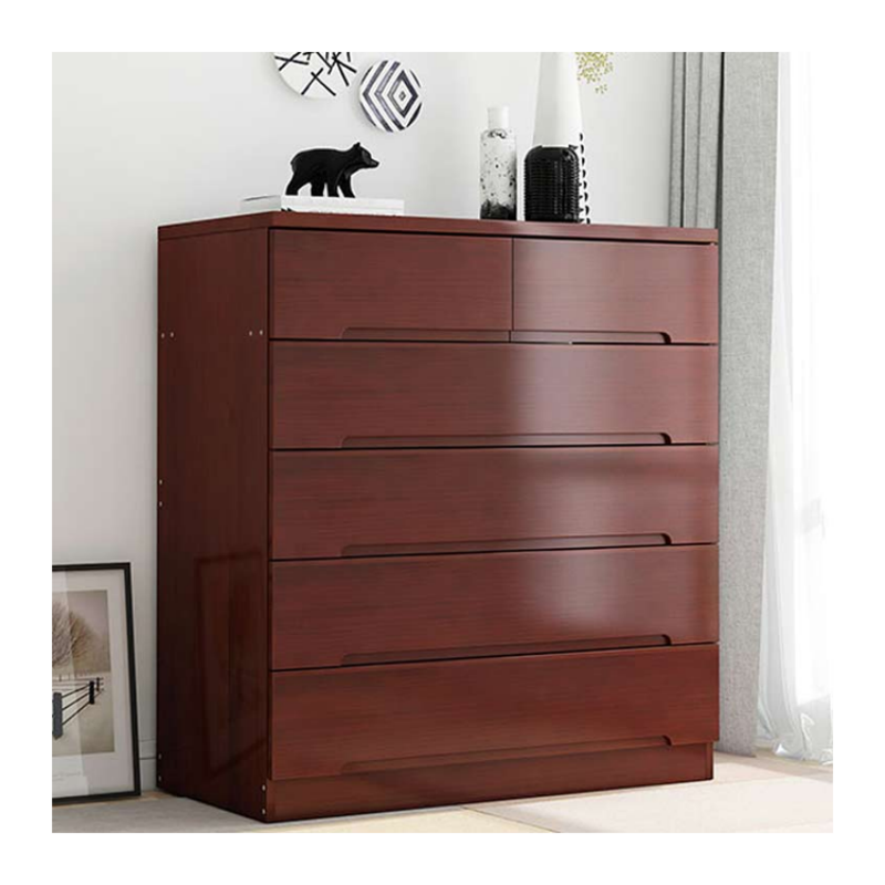 Hot saling cheap wooden 6 chest of drawers for living room cabinets