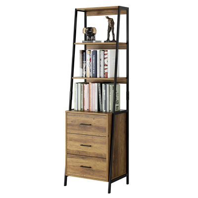 Tree Bookshelf Wooden  Bookcase Storage Rack Mini Bookcases Narrow Desktop Organizer Shelves for Bedroom Office