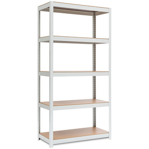 Reversible 5-Tier Adjustable Storage Shelving Unit Heavy Duty Organizing Shelf Metal Utility Rack Shelves for Kitchen, Closet