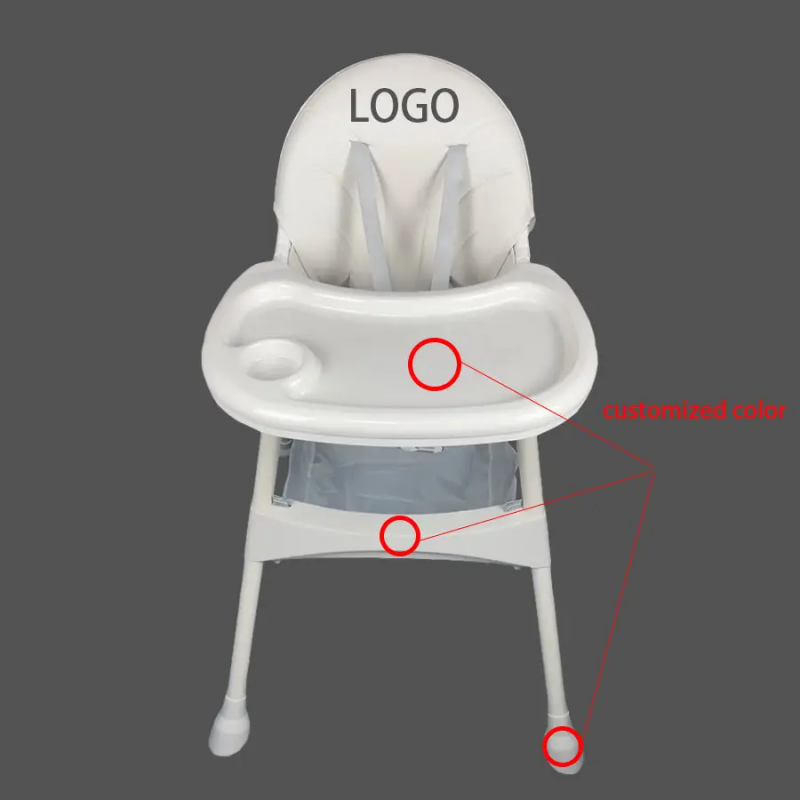 Children kids Baby swing rocking High Chairs Feeding Highchair Adjustable Safety Dining bouncer easy push supplies