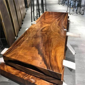 Factory wholesale South America natural shape acacia walnut solid live edge dining tables wood slab acacia wood slab