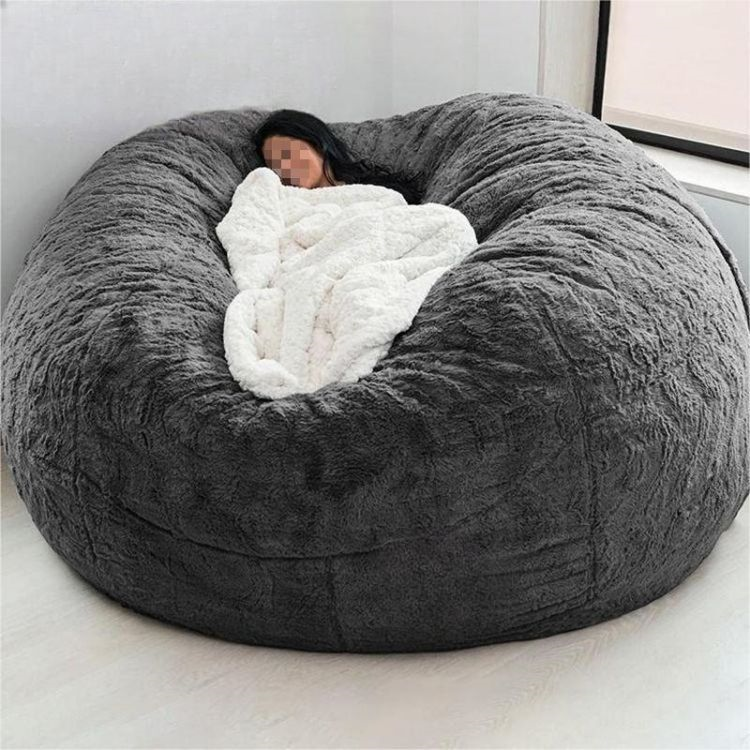 Factory Wholesale Couch   7ft Memory Foam Large Big Lazy Sofa Bed Huge Giant Bean Bag Chair Cover