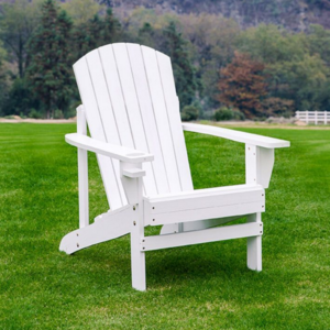 Factory wholesale adirondack chair outdoor lounge chair all-weather fade resist fade easy to maintain plastic wood garden chair