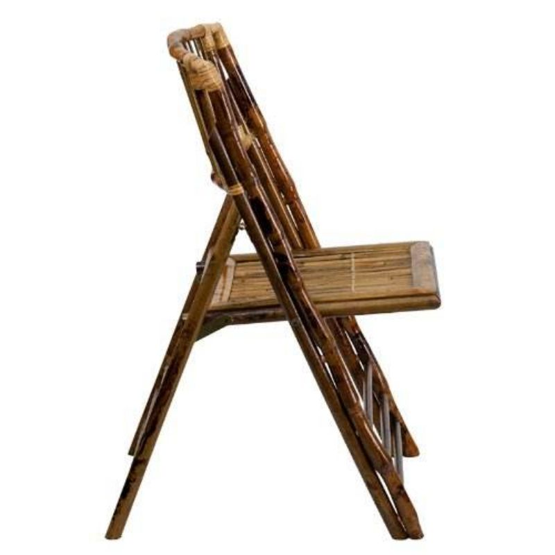 Factory wholesale Event party furniture rustic bamboo folding outdoor dining chair