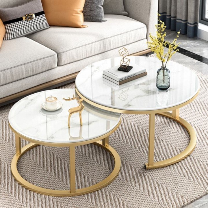 Modern Nordic Coffee Table Living Room Simple Tea Table Set Small Light Luxury Apartment Table White Black