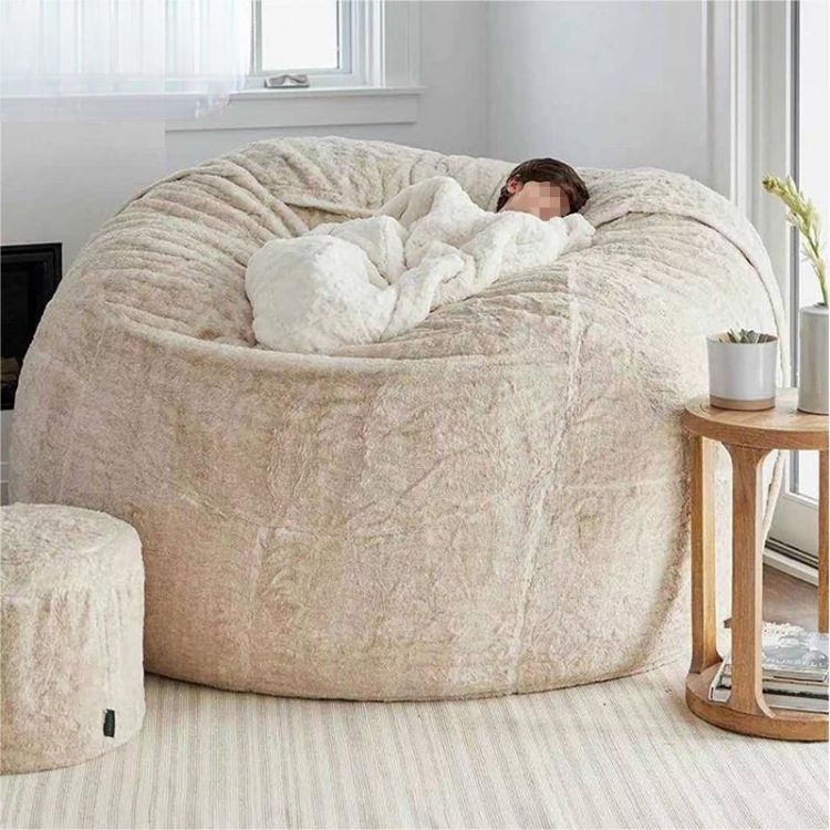 Factory Wholesale Couch   7ft Memory Foam Large Big Lazy Sofa Bed Huge Giant Bean Bag Chair Cover